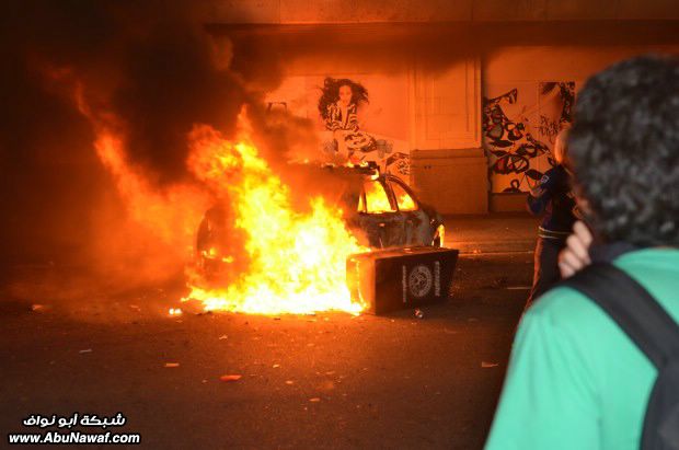 صور + فيديو : أحداث الشغب في فانكوفر بعد نهائي الهوكي