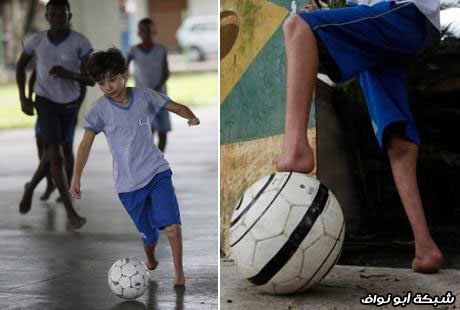 صور + فيديو : بدون أقدام ويلعب كرة القدم بكل مهارة