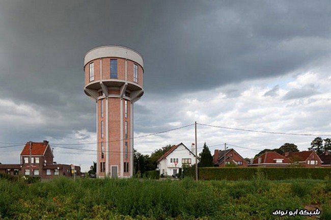Old Water Tower Turned Into Modern Home, Belgium